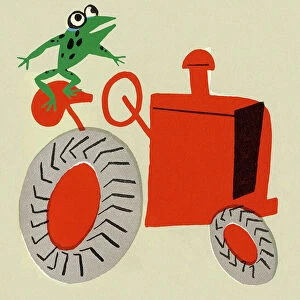 Frog on a Tractor