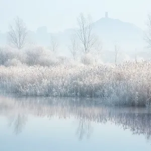 Frosty morning Glastonbury Tor, Somerset Frosty morning Glastonbury Tor, Somerset