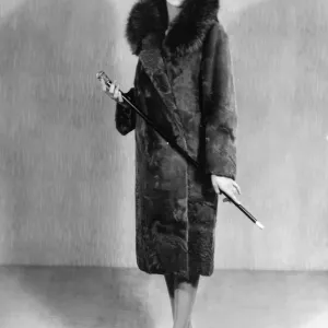 1929 Fur Coat Print