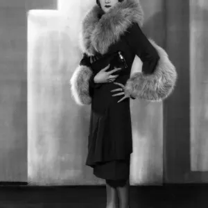 Fur Lined Coat 1929 Print