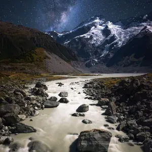 Galaxy and Mount Safton Galaxy and Mount Safton