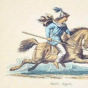 Gallic Warrior engraving 1890