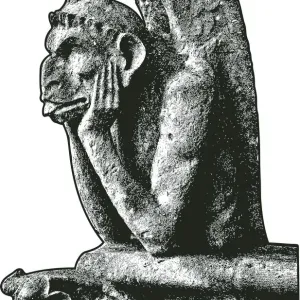 Notre Dame Cathedral Gargoyle Print Notre Dame Cathedral Gargoyle Print