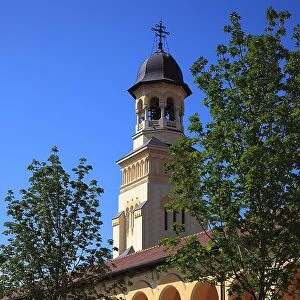 Gate tower of the Coronation Cathedral of the Romanian Orthodox Church, Alba Iulia, Balgrad, German Karlsburg, is the capital of Alba County in Transylvania, Romania