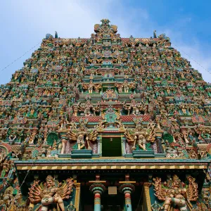 Gate tower of Meenakshi Amman Temple