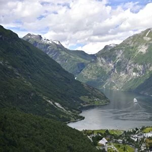 Geiranger and the Geiranger Fjord, Andalsnes, More og Romsdal, Western Norway, Norway