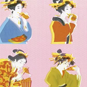 Geisha Girls Eating
