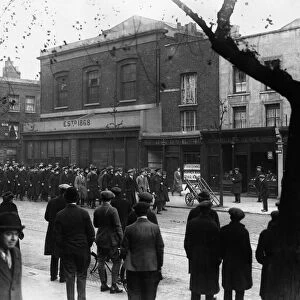 General Strike marchers heading down a London street