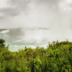 Una visione d'insieme dell'area delle cascate del Niagara. Una visione d'insieme dell'area delle cascate del Niagara.