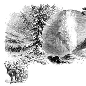 Geography earth engraving 1881