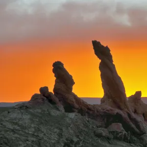 Geological formations of valley of moon