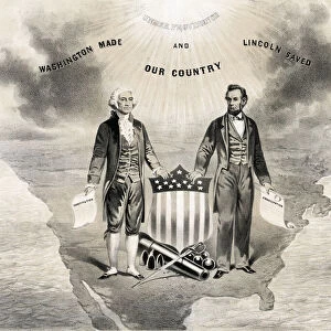 George Washington, Abraham Lincoln, and the USA