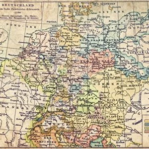 Germany map from 1786