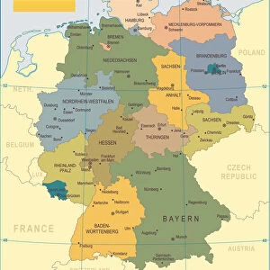 Germany Map - illustration