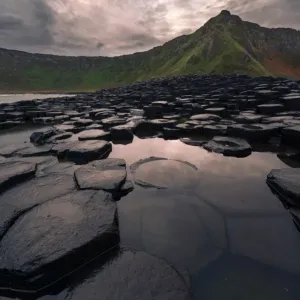 Giants Causeway on moody morning Giants Causeway on moody morning