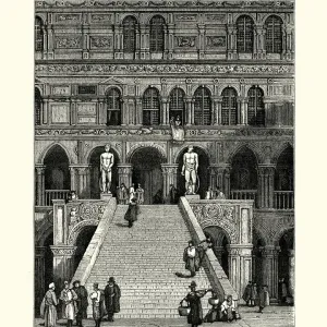 Giants Staircase of the Doges Palace in Venice, 19th Century Giants Staircase of the Doges Palace in Venice, 19th Century