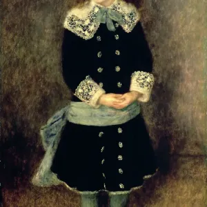 Girl with a Blue Sash, late 19th/early 20th century. Artist: Pierre-Auguste Renoir Girl with a Blue Sash, late 19th/early 20th century. Artist: Pierre-Auguste Renoir