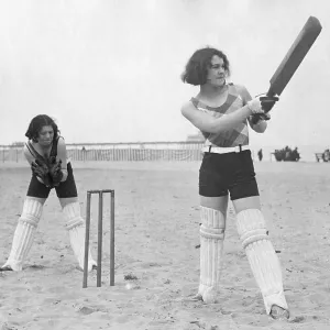 Girls Playing Cricket Girls Playing Cricket