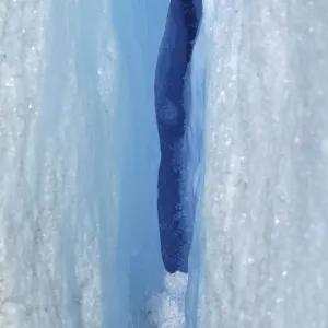 Glacial crevice, Perito Moreno Glacier, Los Glaciares National Park, Patagonia, Argentina