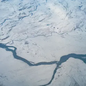 Glacier from above the air plane Glacier from above the air plane