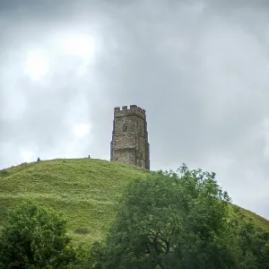 Glastonbury Tor Print, Somerset Landscape Glastonbury Tor Print, Somerset Landscape