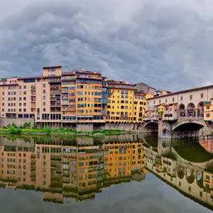 Florence Ponte Vecchio Panoramic Print