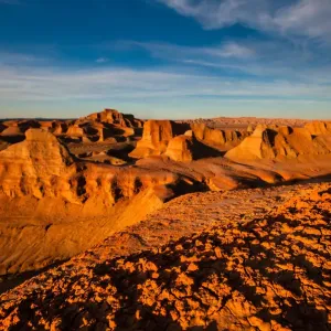 Gobi Desert Print with Dramatic China Sky Gobi Desert Print with Dramatic China Sky