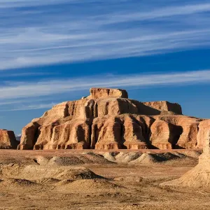Gobi Desert Print with Dramatic China Sky Gobi Desert Print with Dramatic China Sky