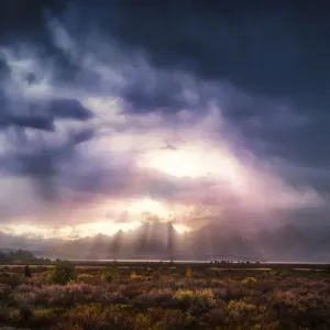 God Rays over the Grand Tetons God Rays over the Grand Tetons