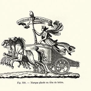 Goddess driving a four horse chariot, French, 18th Century