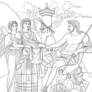 Goddess Hera visits Zeus