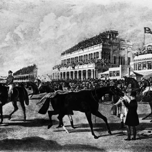 Gold Cup Day 1839 Print: Ascot Scene Gold Cup Day 1839 Print: Ascot Scene