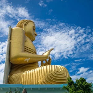Golden Buddha at Golden temple in Dambulla