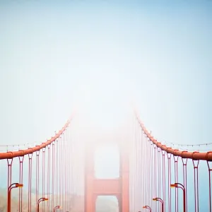 Golden Gate Bridge Foggy Morning Print Golden Gate Bridge Foggy Morning Print
