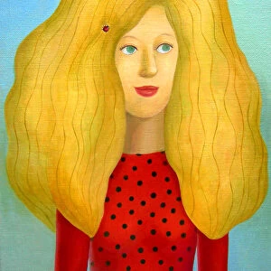Golden hair woman