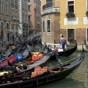 Gondolas Venice Italy