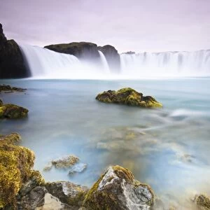 Gooafoss, waterfall of the gods, in the morning, North Iceland, Iceland