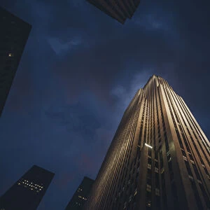 Gotham city at night, New York