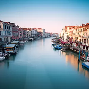 Grand Canal at sunrise, Venice, Italy