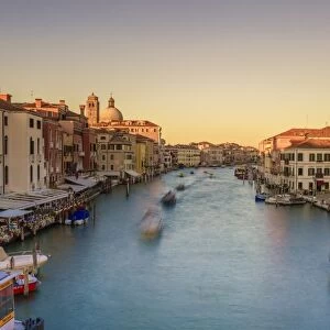Grand Canal at sunrise, Venice, Veneto, Italy