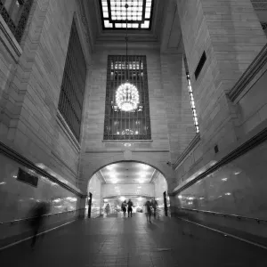 Grand Central Terminal Hallway Black and White Print Grand Central Terminal Hallway Black and White Print