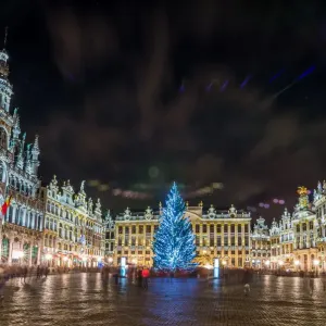 Grand Place Illuminated Print Grand Place Illuminated Print