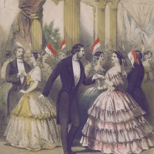 Grand Polish Ball, Guildhall in London, circa 1848 Grand Polish Ball, Guildhall in London, circa 1848