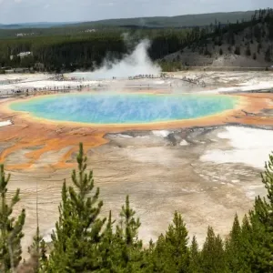 Fuente de Prisma Gran, Yellowstone. Fuente de Prisma Gran, Yellowstone.