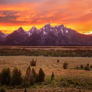 Grand Teton National Park Sunset Print Grand Teton National Park Sunset Print
