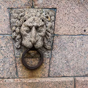 Granite head of lion, St Petersburg