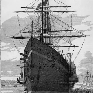 Print of The Great Eastern at Dock in New York Print of The Great Eastern at Dock in New York