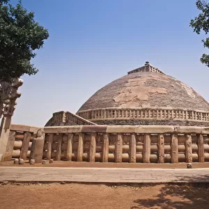 Great Stupa built by Ashoka the Great at Sanchi, Madhya Pradesh, India