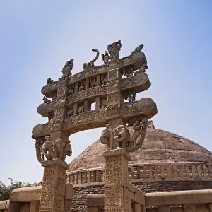Great Stupa built by Ashoka the Great at Sanchi, Madhya Pradesh, India