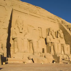 Great Temple of Rameses II at Abu Simbel at dawn